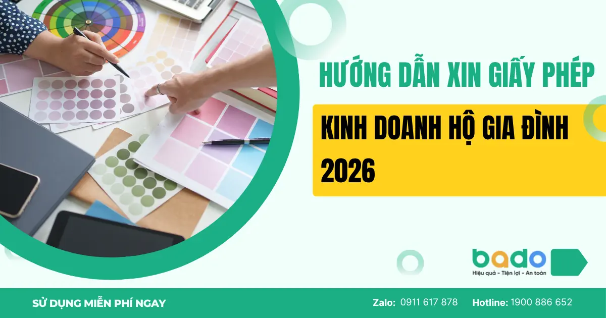 Hướng dẫn xin giấy phép kinh doanh hộ gia đình 2026